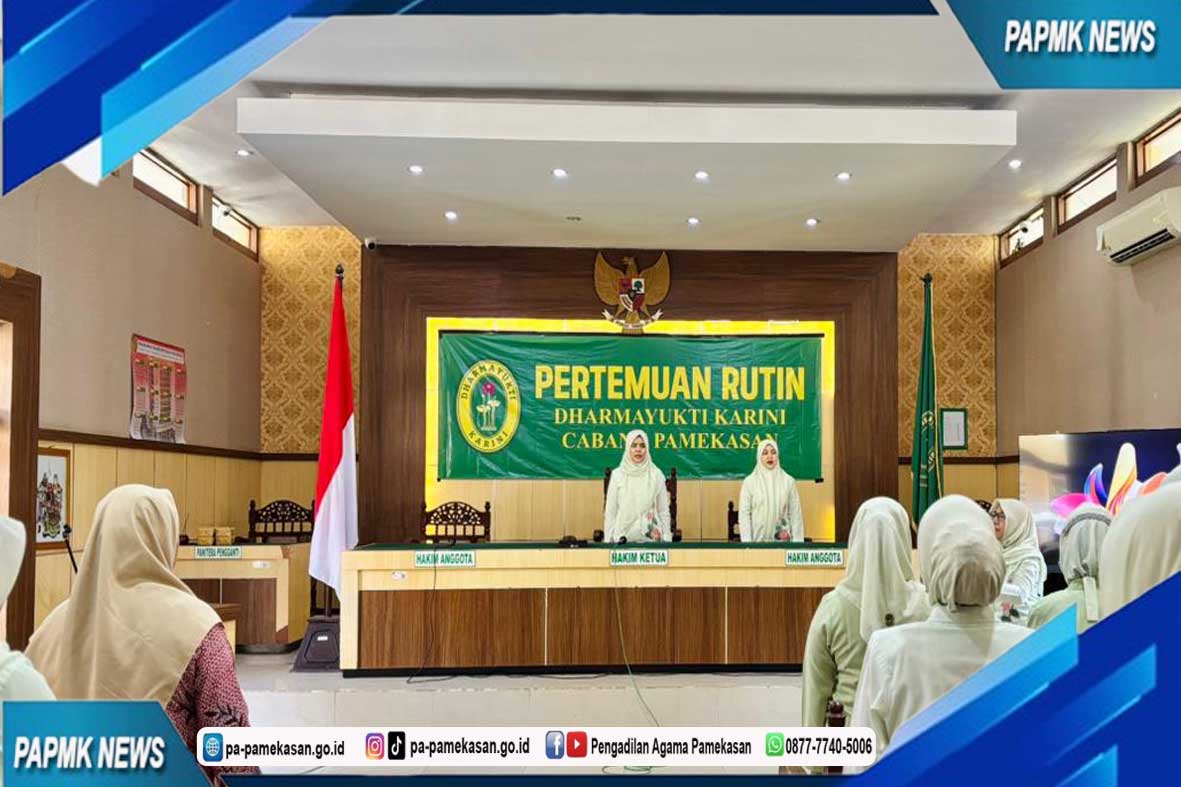 Jalin Silaturahmi dan Kekompakan.  Dharmayukti Karini Cabang Pamekasan Gelar Acara Rutin Pertemuan